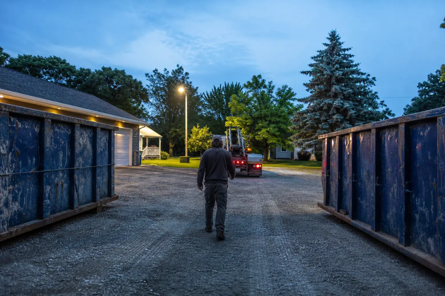 Yasmin Dumpster Rental crew and equipment, Northfield, MN